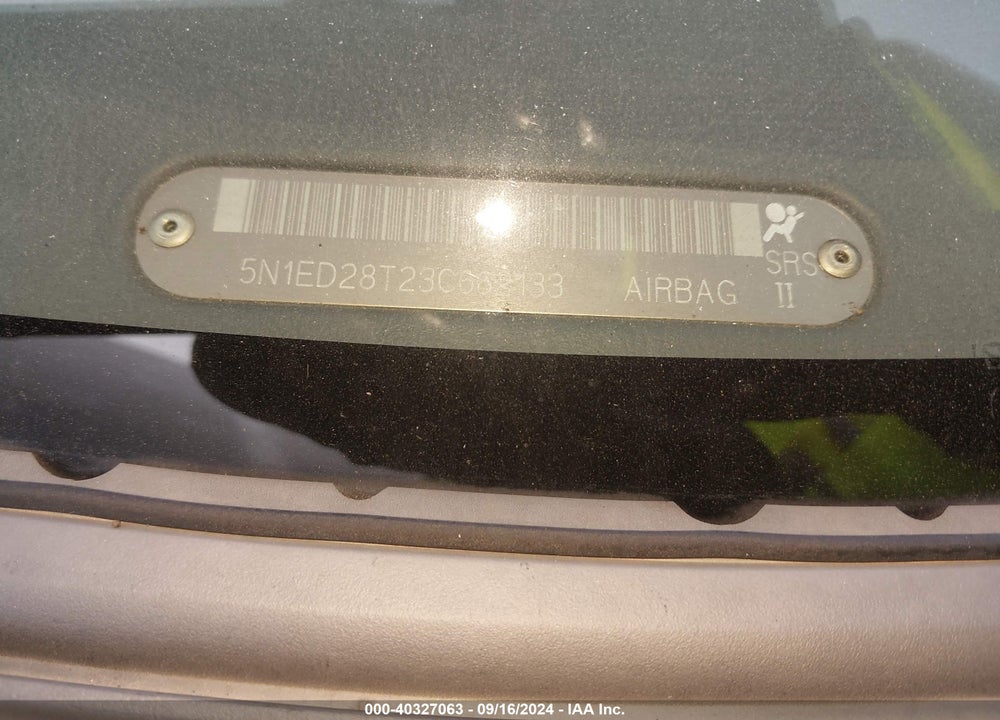 2003 NISSAN XTERRA XE VIN: 5N1ED28T23C662133