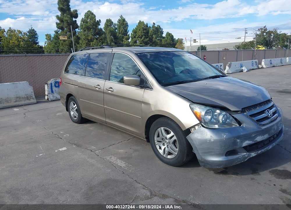 2005 HONDA ODYSSEY EX-L VIN: 5FNRL38625B015374