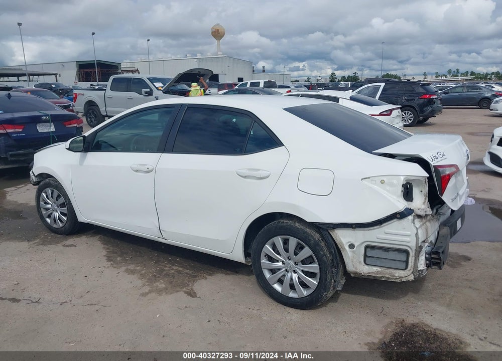 2015 TOYOTA COROLLA LE VIN: 5YFBURHEXFP324170