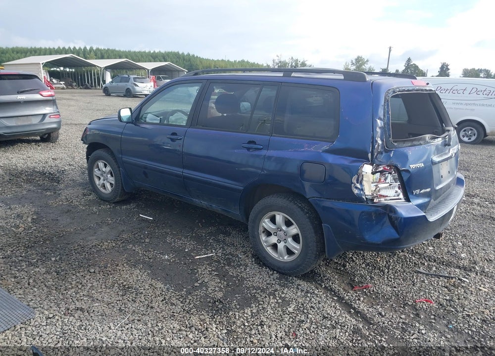 2001 TOYOTA HIGHLANDER V6 VIN: JTEHF21A810034236