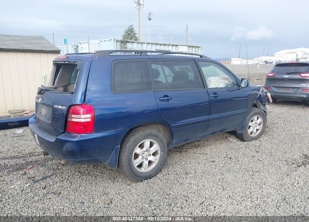 2001 TOYOTA HIGHLANDER V6 VIN: JTEHF21A810034236