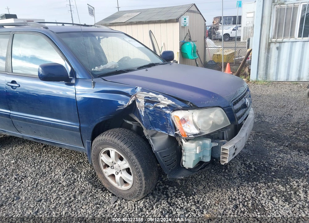 2001 TOYOTA HIGHLANDER V6 VIN: JTEHF21A810034236