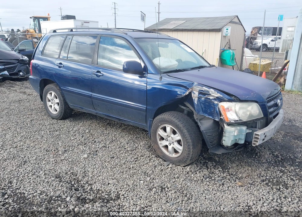 2001 TOYOTA HIGHLANDER V6 VIN: JTEHF21A810034236