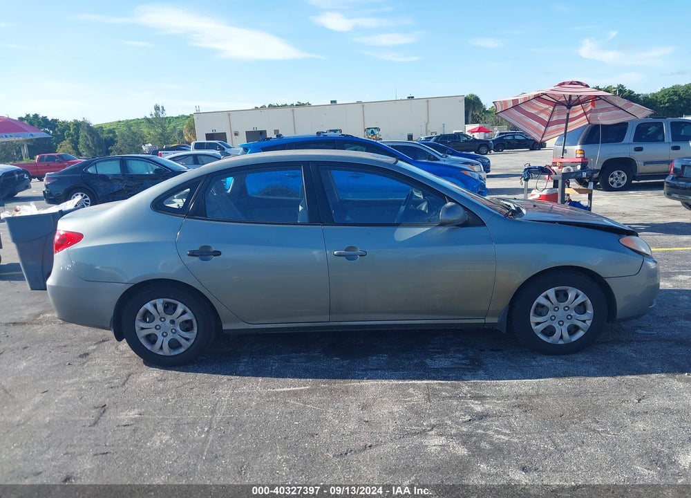 2010 HYUNDAI ELANTRA BLUE VIN: KMHDU4AD7AU837641