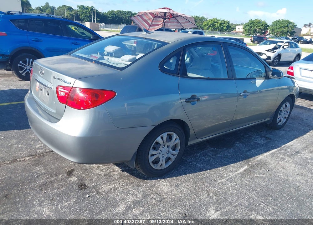 2010 HYUNDAI ELANTRA BLUE VIN: KMHDU4AD7AU837641