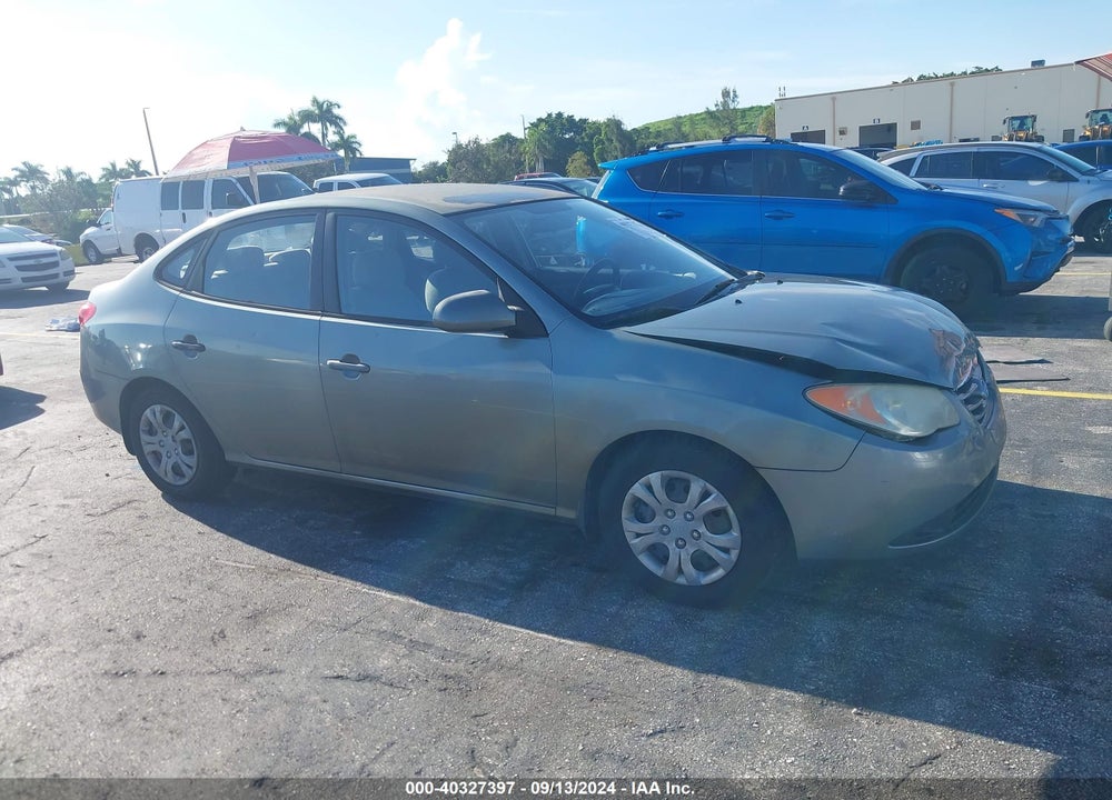 2010 HYUNDAI ELANTRA BLUE VIN: KMHDU4AD7AU837641