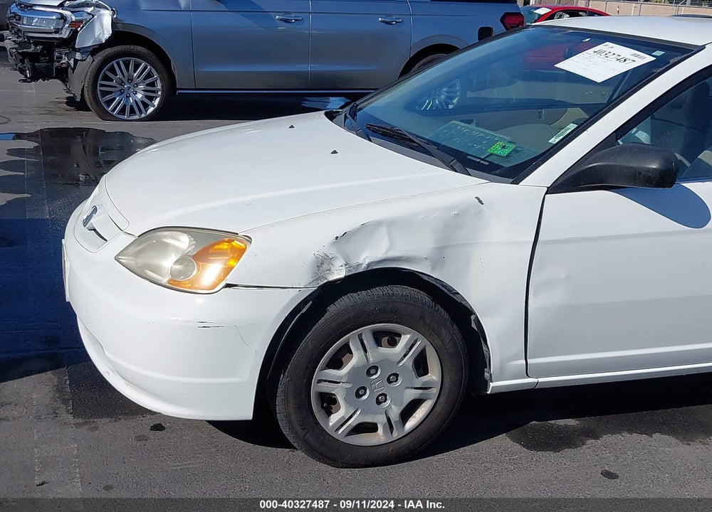 2001 HONDA CIVIC LX VIN: 1HGEM22531L109780