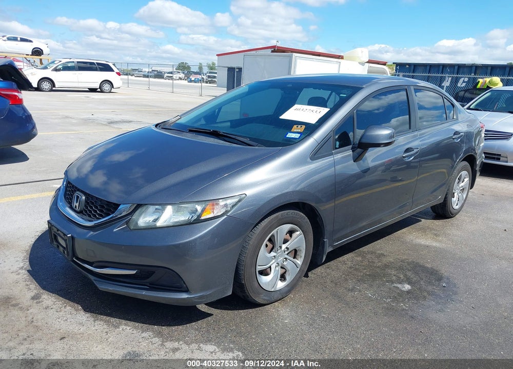 2013 HONDA CIVIC LX VIN: 19XFB2F53DE093399