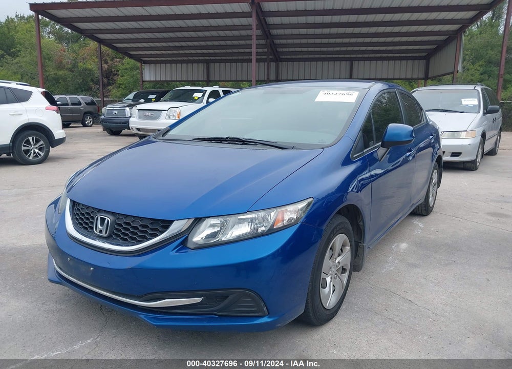 2013 HONDA CIVIC LX VIN: 19XFB2F54DE078586