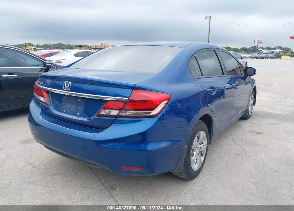 2013 HONDA CIVIC LX VIN: 19XFB2F54DE078586