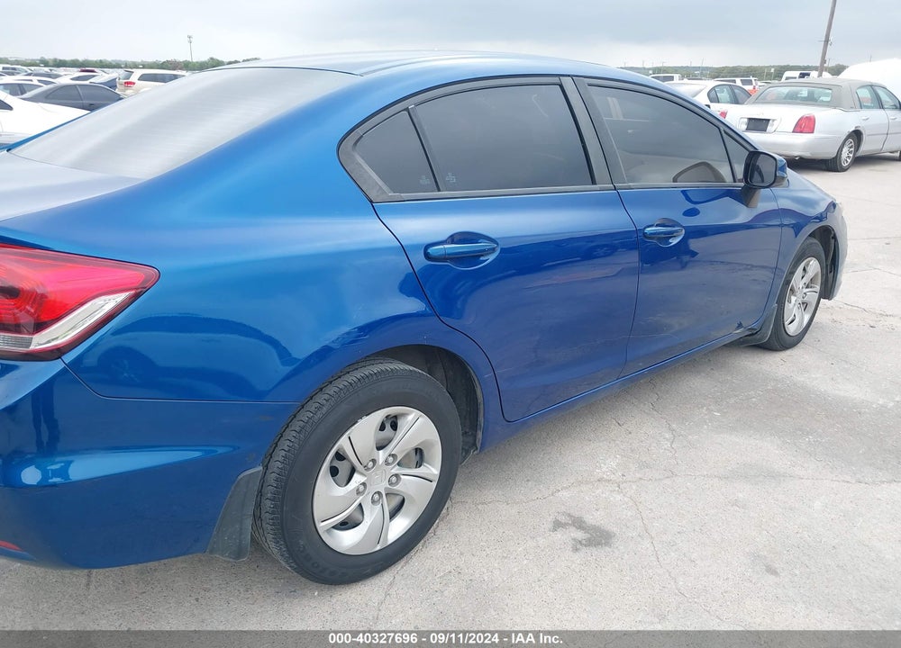 2013 HONDA CIVIC LX VIN: 19XFB2F54DE078586