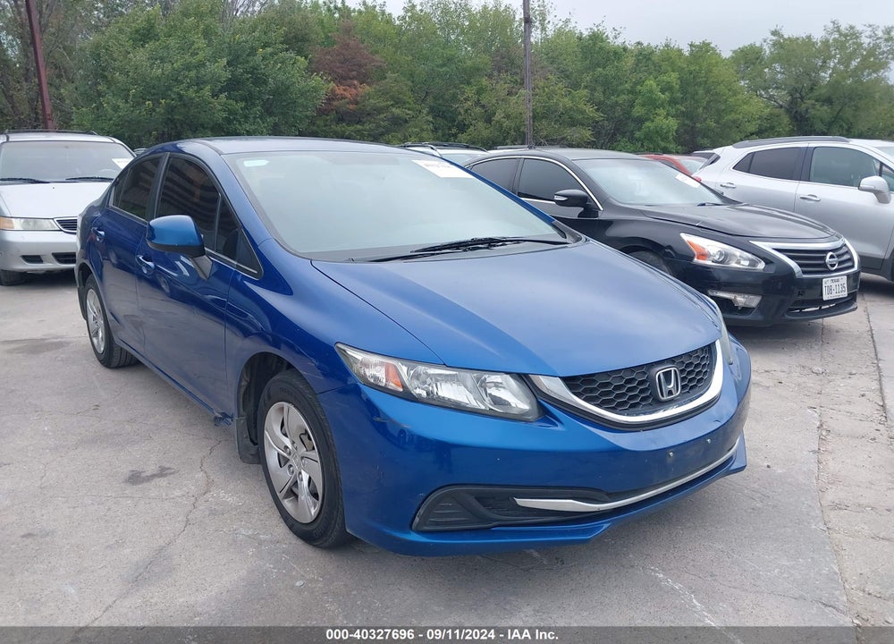 2013 HONDA CIVIC LX VIN: 19XFB2F54DE078586
