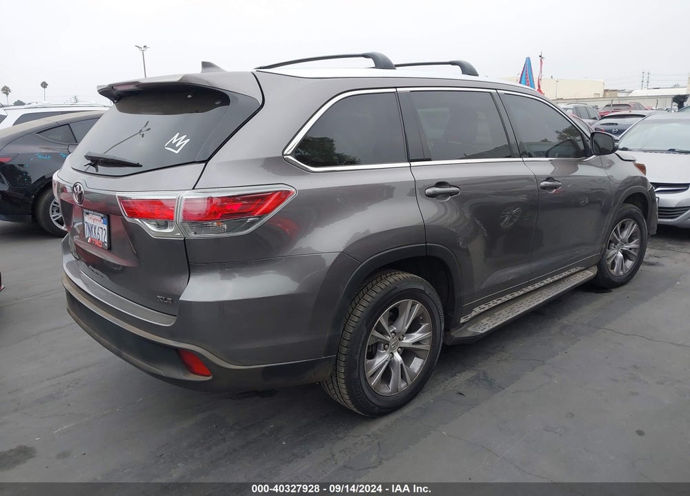 2015 TOYOTA HIGHLANDER XLE V6 VIN: 5TDKKRFH4FS111029