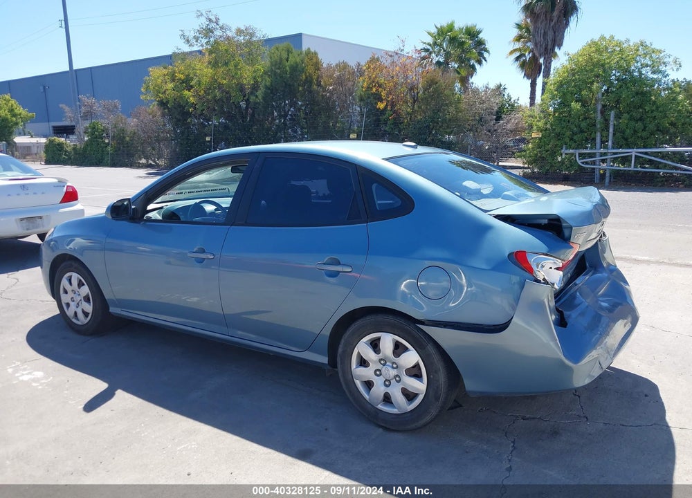 2007 HYUNDAI ELANTRA VIN: KMHDU46D37U251777