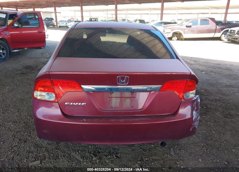 2009 HONDA CIVIC LX VIN: 19XFA165X9E024844