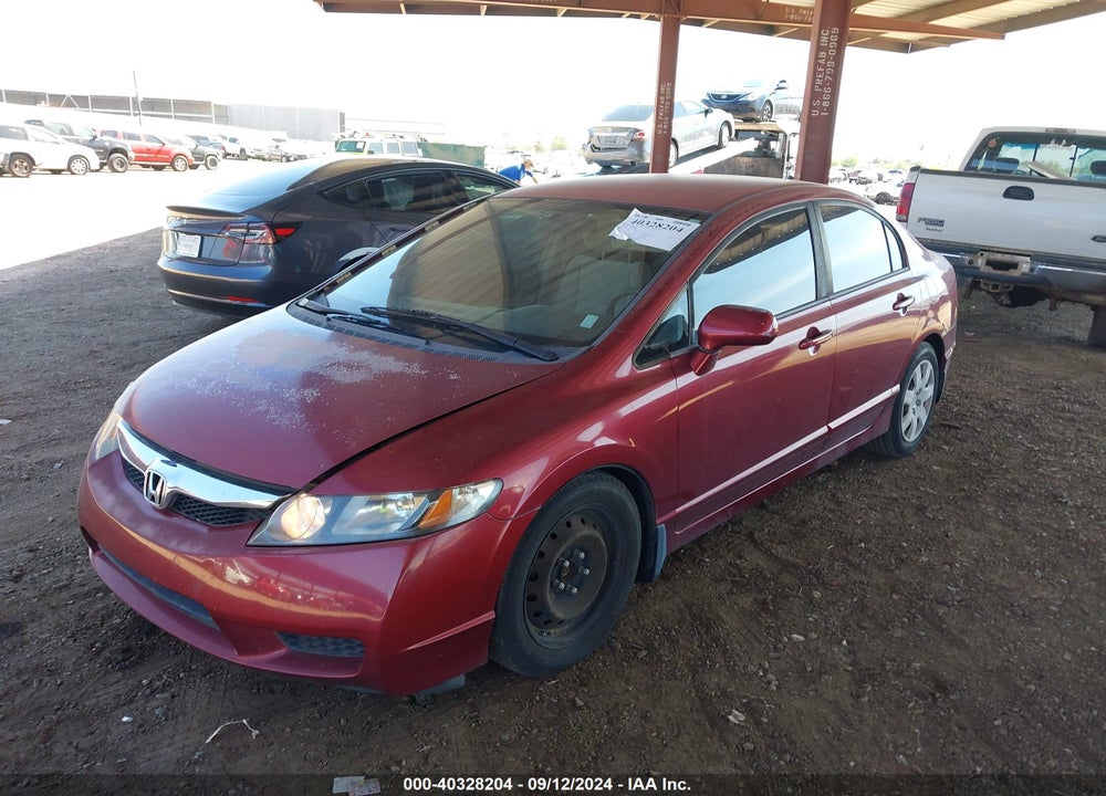2009 HONDA CIVIC LX VIN: 19XFA165X9E024844