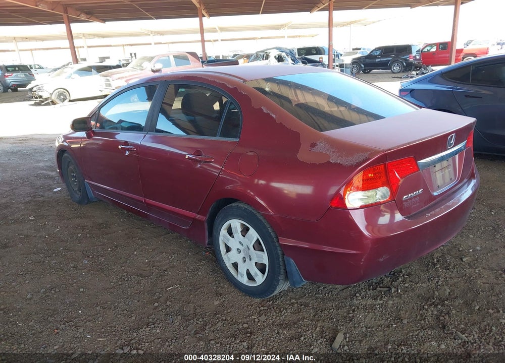 2009 HONDA CIVIC LX VIN: 19XFA165X9E024844