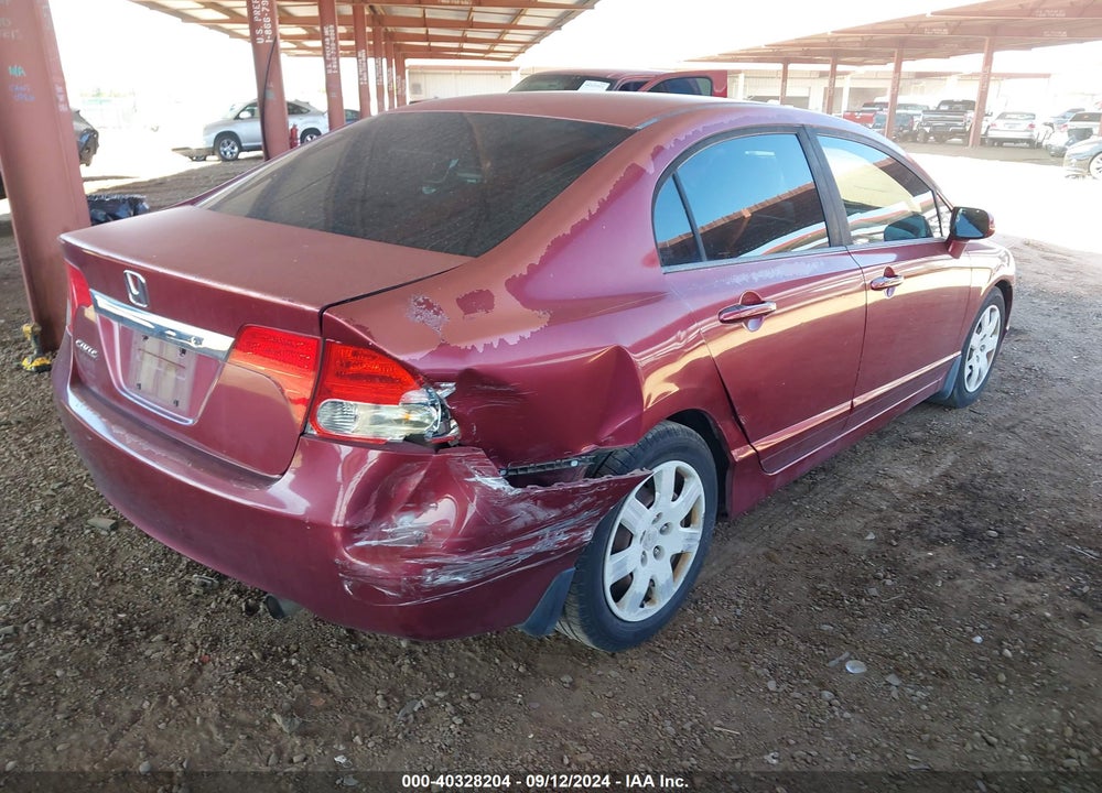 2009 HONDA CIVIC LX VIN: 19XFA165X9E024844