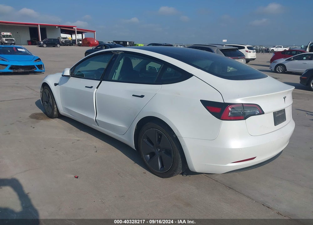 2021 TESLA MODEL 3 STANDARD RANGE PLUS REAR-WHEEL DRIVE VIN: 5YJ3E1EA5MF017616