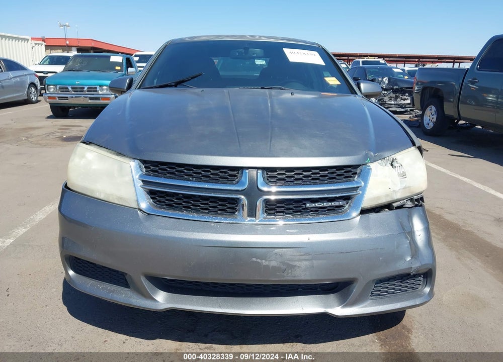 2012 DODGE AVENGER SXT VIN: 1C3CDZCB5CN121198