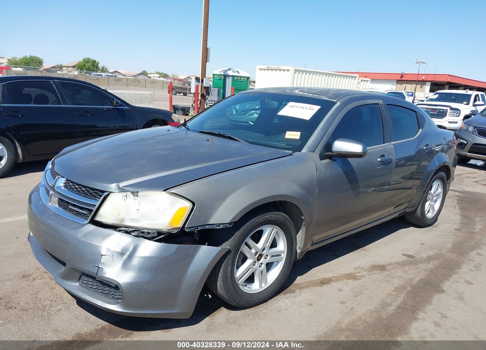 2012 DODGE AVENGER SXT VIN: 1C3CDZCB5CN121198