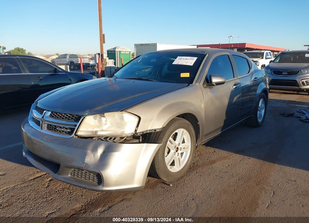 2012 DODGE AVENGER SXT VIN: 1C3CDZCB5CN121198