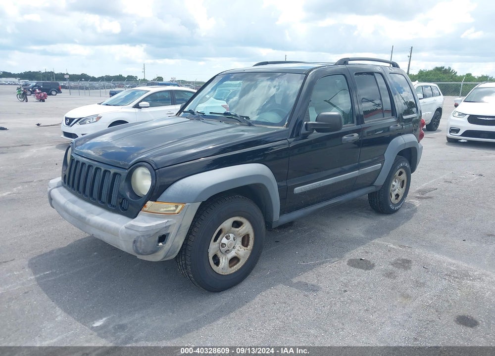 2005 JEEP LIBERTY SPORT VIN: 1J4GK48K05W646109