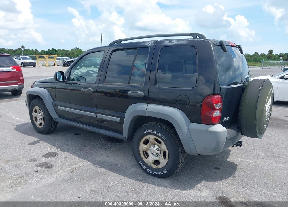 2005 JEEP LIBERTY SPORT VIN: 1J4GK48K05W646109