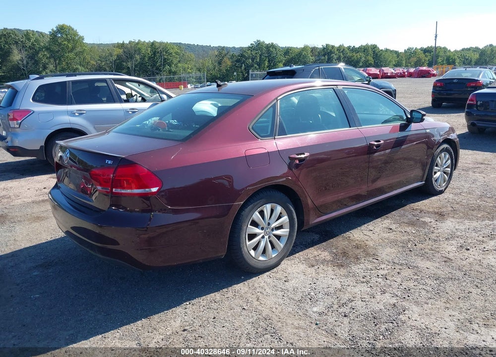 2014 VOLKSWAGEN PASSAT 1.8T WOLFSBURG EDITION VIN: 1VWAT7A35EC102376