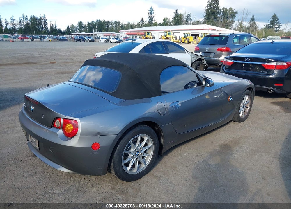 2003 BMW Z4 2.5I VIN: 4USBT33483LR61989