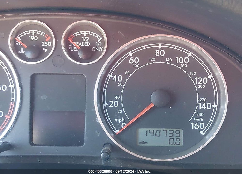 2001 VOLKSWAGEN PASSAT GLS VIN: WVWVD63B11E260048