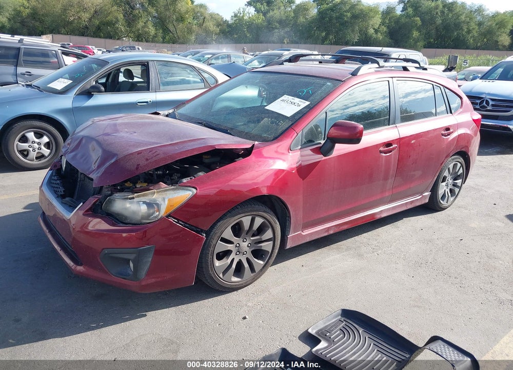 2012 SUBARU IMPREZA 2.0I SPORT PREMIUM VIN: JF1GPAL68CG236087