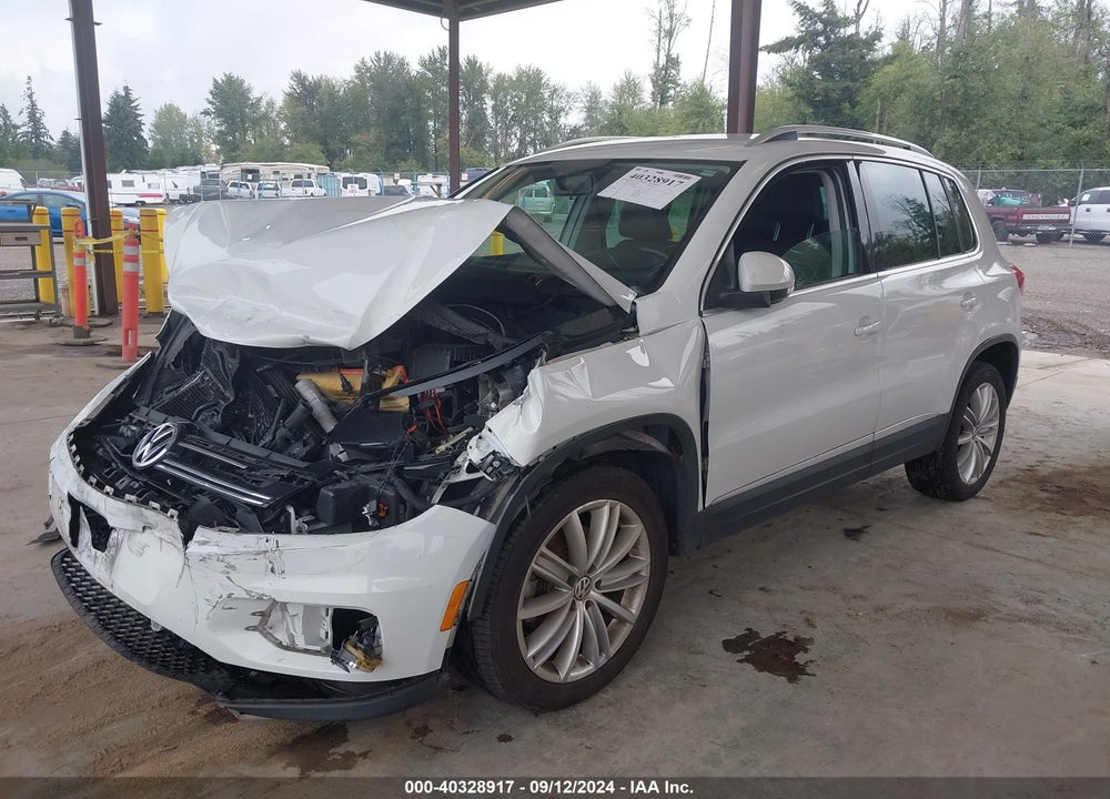 2014 VOLKSWAGEN TIGUAN SE VIN: WVGBV3AX4EW581266