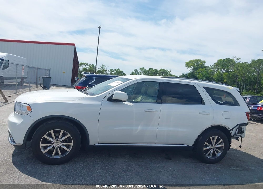 2016 DODGE DURANGO LIMITED VIN: 1C4RDHDG0GC346382