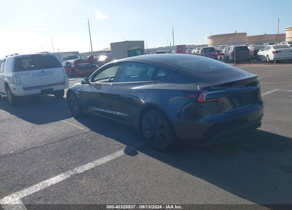 2024 TESLA MODEL 3 REAR-WHEEL DRIVE VIN: 5YJ3E1EA3RF741697