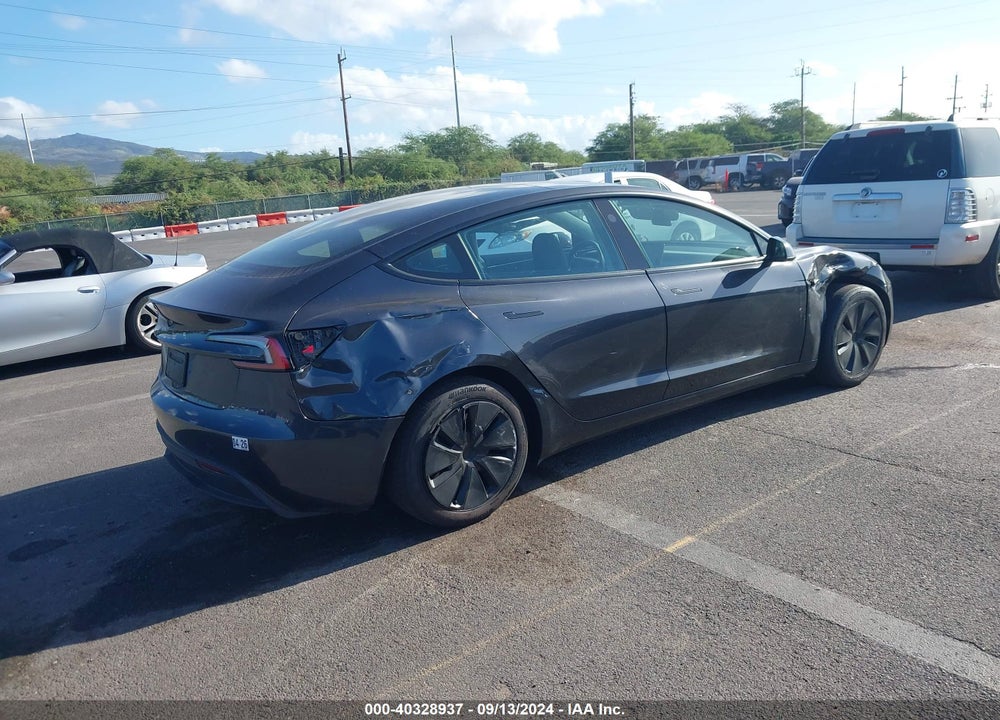 2024 TESLA MODEL 3 REAR-WHEEL DRIVE VIN: 5YJ3E1EA3RF741697