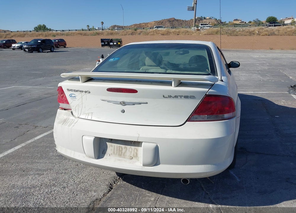 2005 CHRYSLER SEBRING LIMITED VIN: 1C3AL66R45N574183
