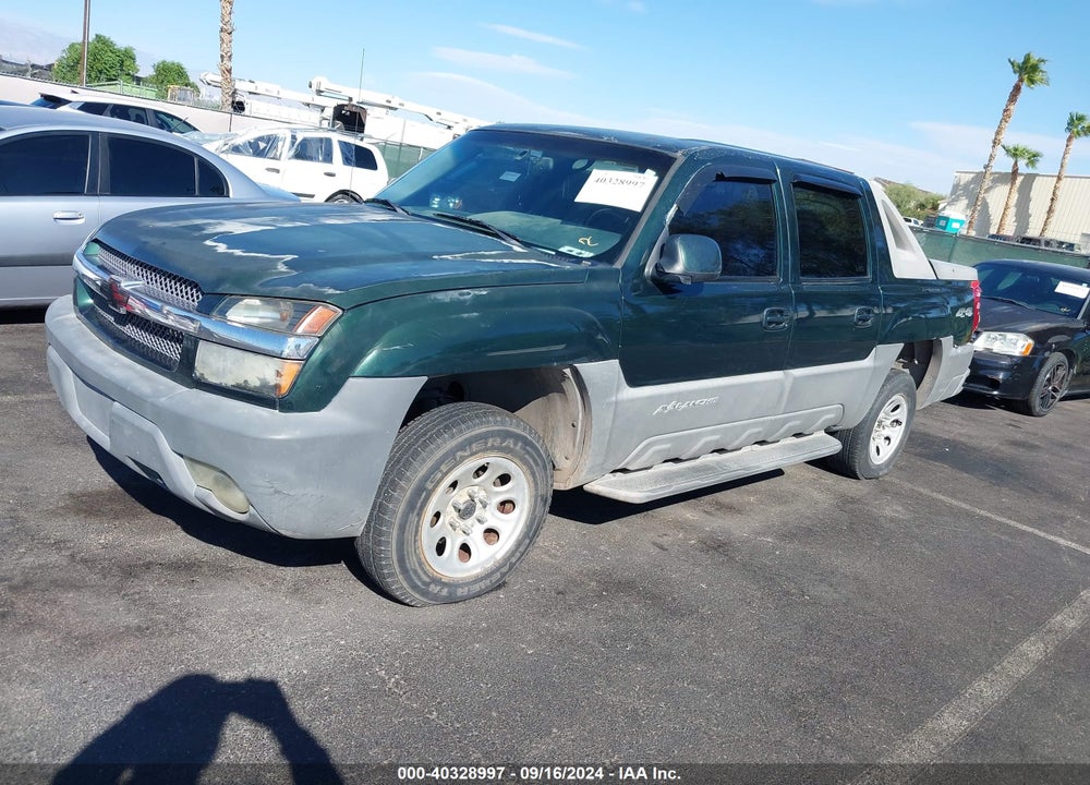 2002 CHEVROLET AVALANCHE 1500 VIN: 3GNEK13T32G141470