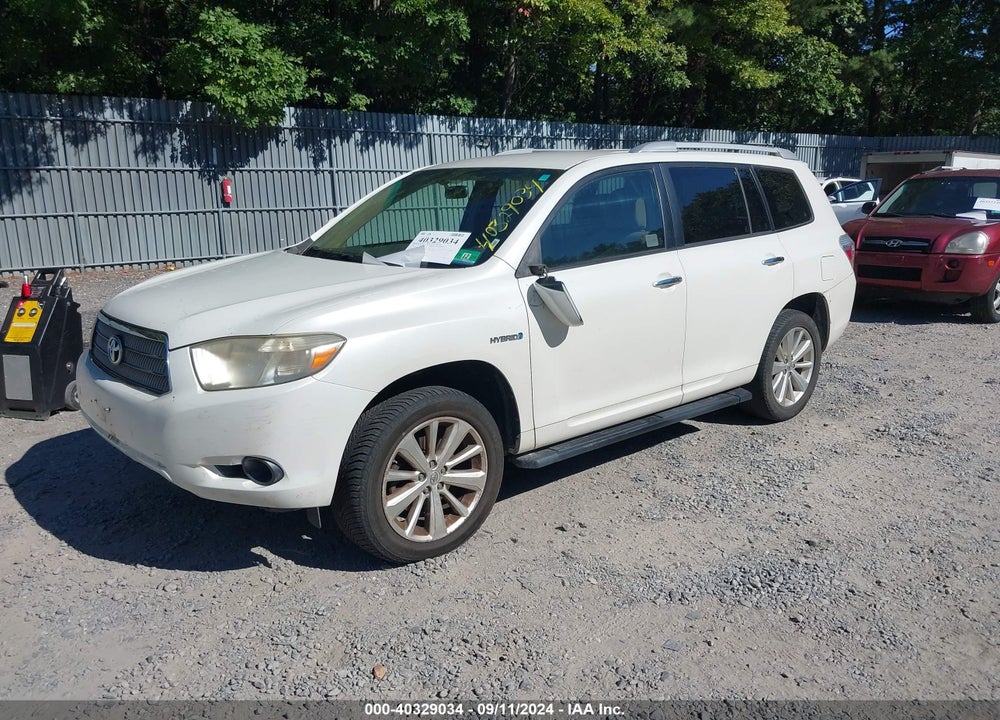 2008 TOYOTA HIGHLANDER HYBRID VIN: JTEEW41A782002441
