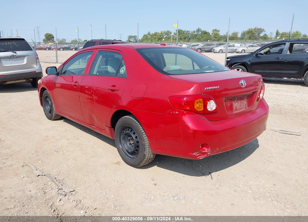 2009 TOYOTA COROLLA VIN: JTDBL40E49J009827