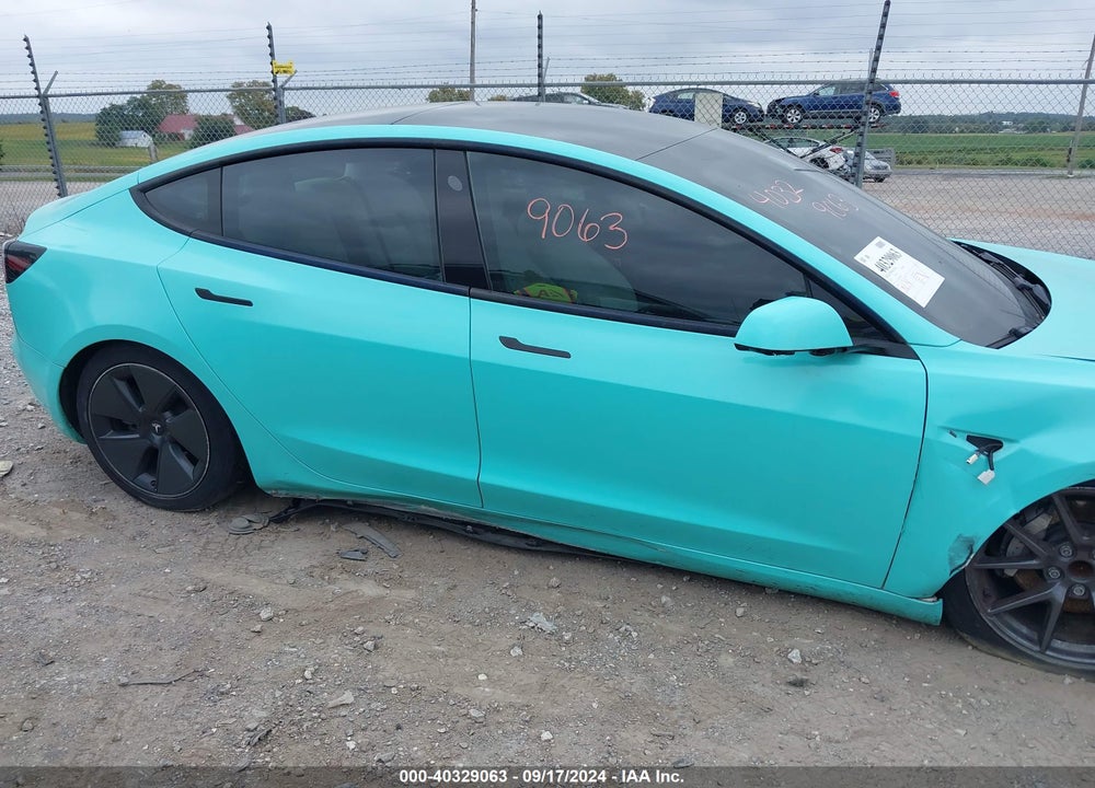 2021 TESLA MODEL 3 STANDARD RANGE PLUS REAR-WHEEL DRIVE VIN: 5YJ3E1EA0MF989804