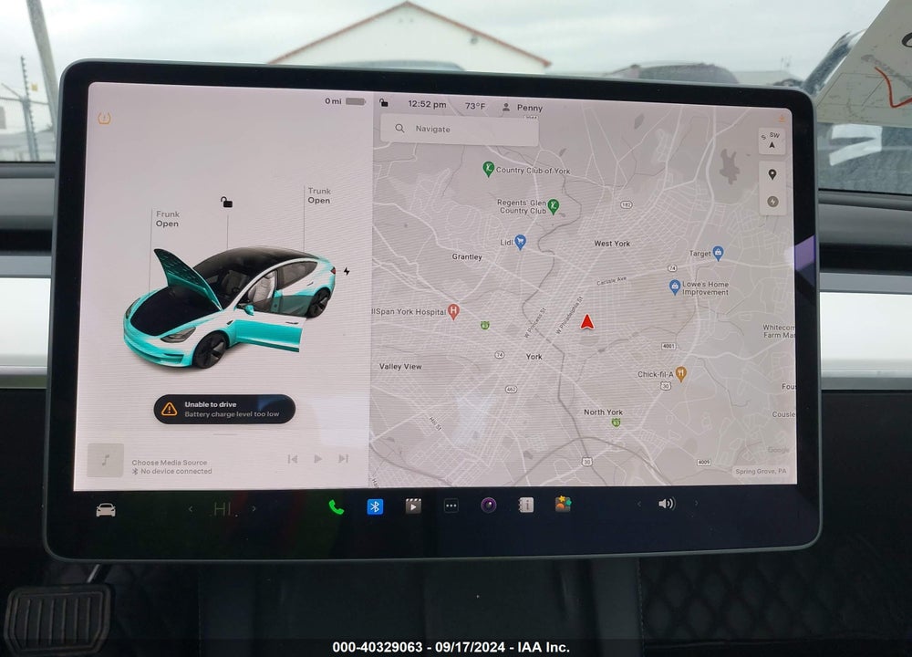 2021 TESLA MODEL 3 STANDARD RANGE PLUS REAR-WHEEL DRIVE VIN: 5YJ3E1EA0MF989804