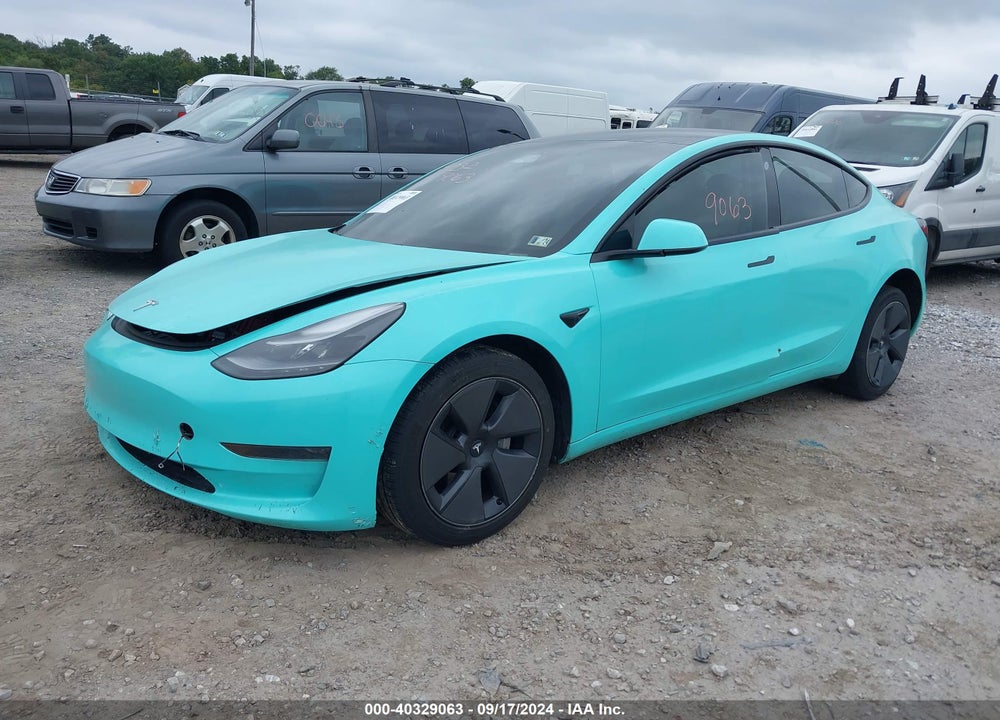2021 TESLA MODEL 3 STANDARD RANGE PLUS REAR-WHEEL DRIVE VIN: 5YJ3E1EA0MF989804