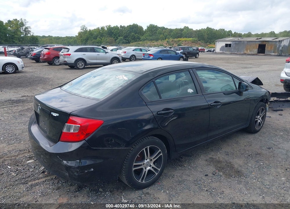 2012 HONDA CIVIC LX VIN: 19XFB2F54CE364615