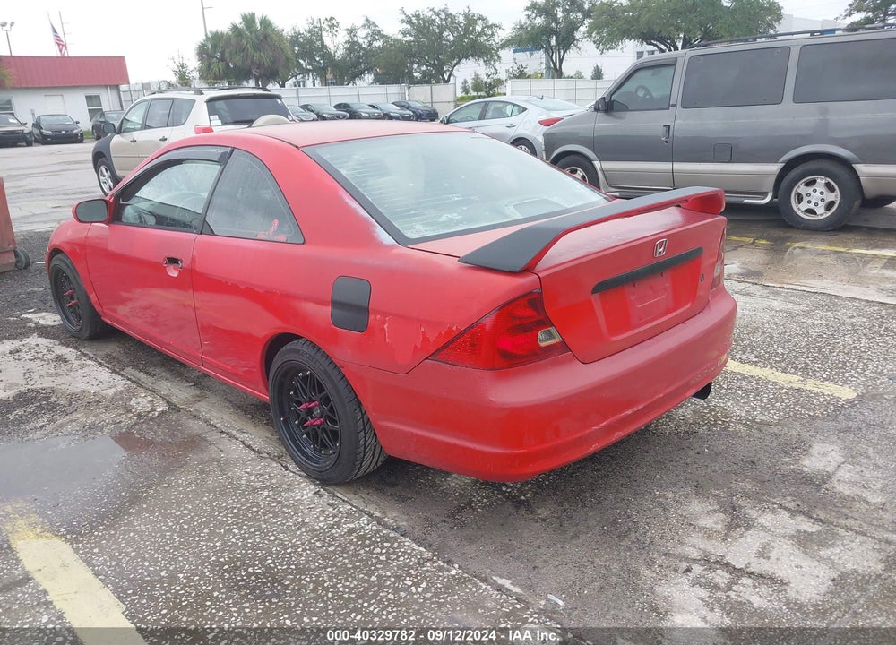 2003 HONDA CIVIC EX VIN: 1HGEM229X3L053990