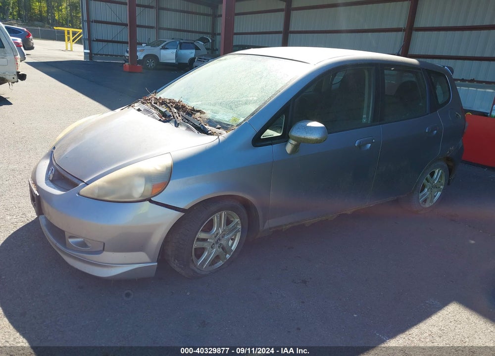 2007 HONDA FIT SPORT VIN: JHMGD37617S038865