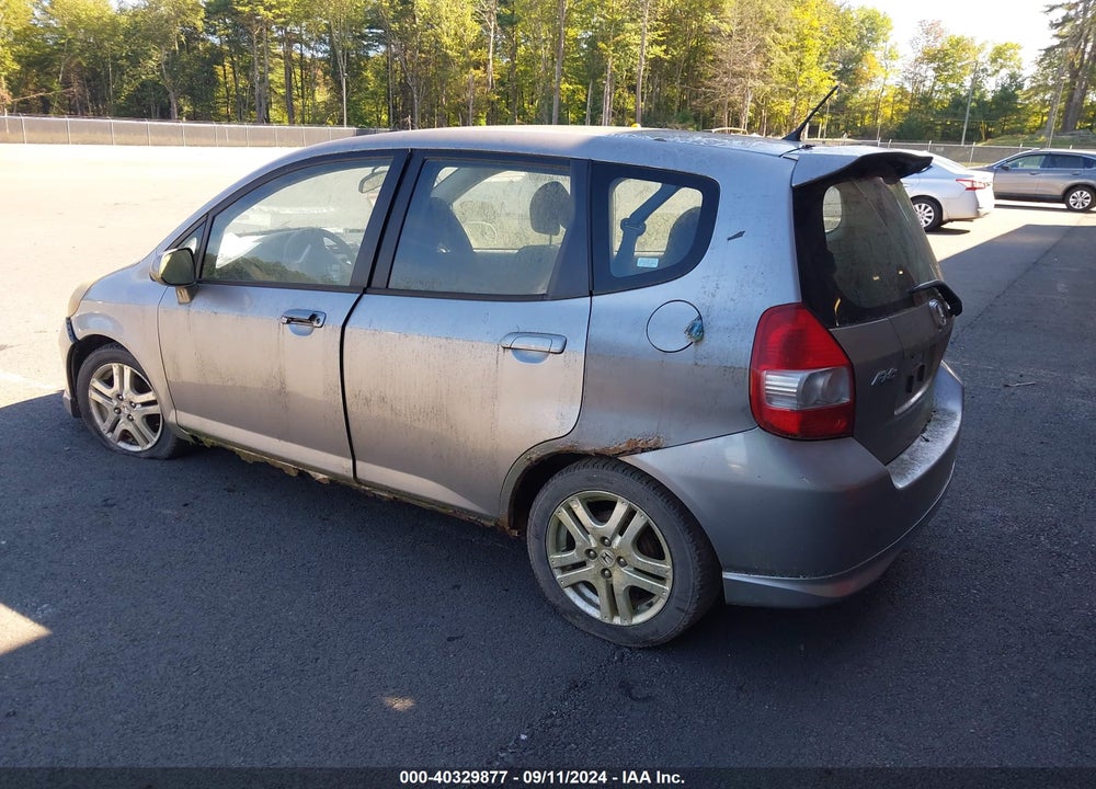 2007 HONDA FIT SPORT VIN: JHMGD37617S038865