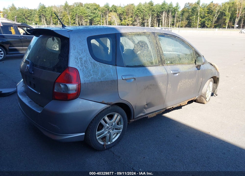 2007 HONDA FIT SPORT VIN: JHMGD37617S038865
