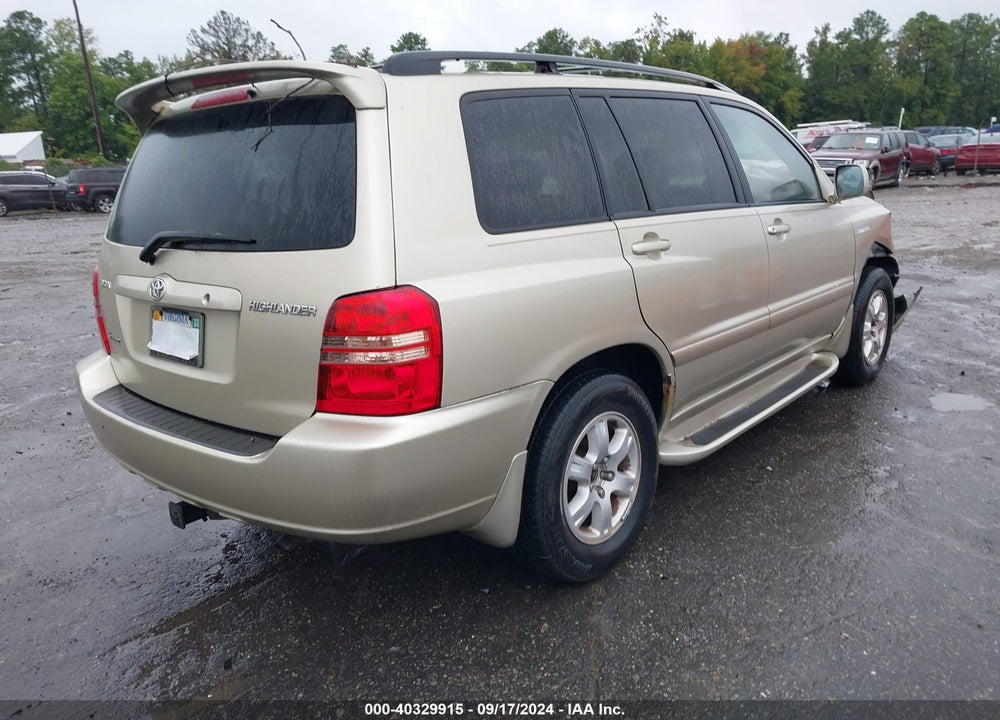 2003 TOYOTA HIGHLANDER LIMITED V6 VIN: JTEHF21AX30152713
