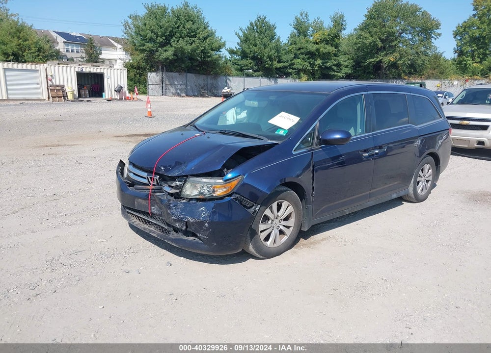 2016 HONDA ODYSSEY SE VIN: 5FNRL5H3XGB035053